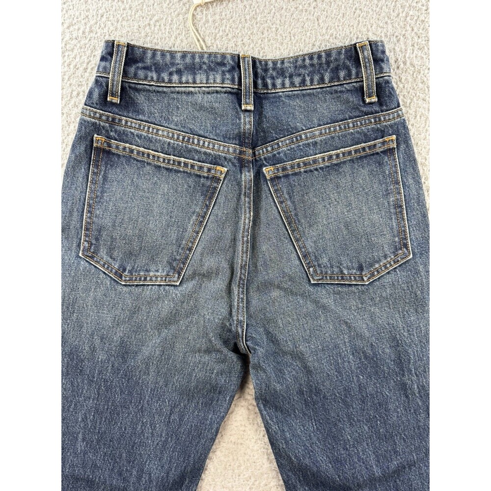 NWT Khaite Danielle Jeans 24 High Rise Straight Leg Slim Fit Denim - Picture 12 of 13
